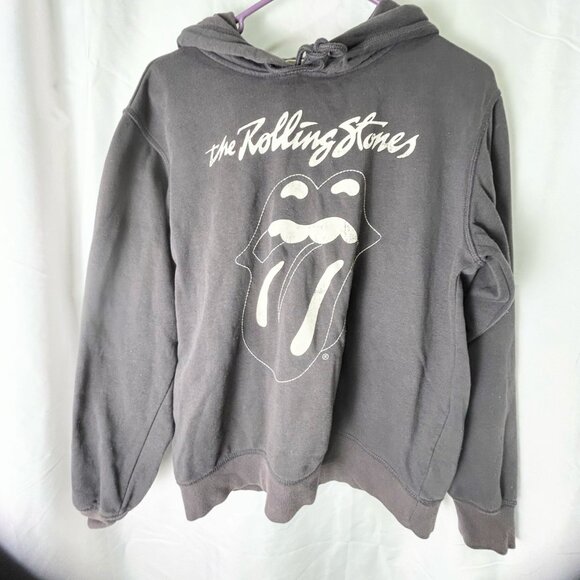 Rolling Stones 1989 North American Tour Hoodie Graphic Band Sweatshirt Gray M - Picture 1 of 6